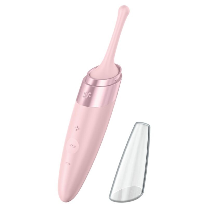 SATISFYER - ESTIMULADOR DE CLITÓRIS TWIRLING DELIGHT ROSA