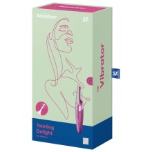 SATISFYER - ESTIMULADOR DE CLITÓRIS TWIRLING DELIGHT ROXO