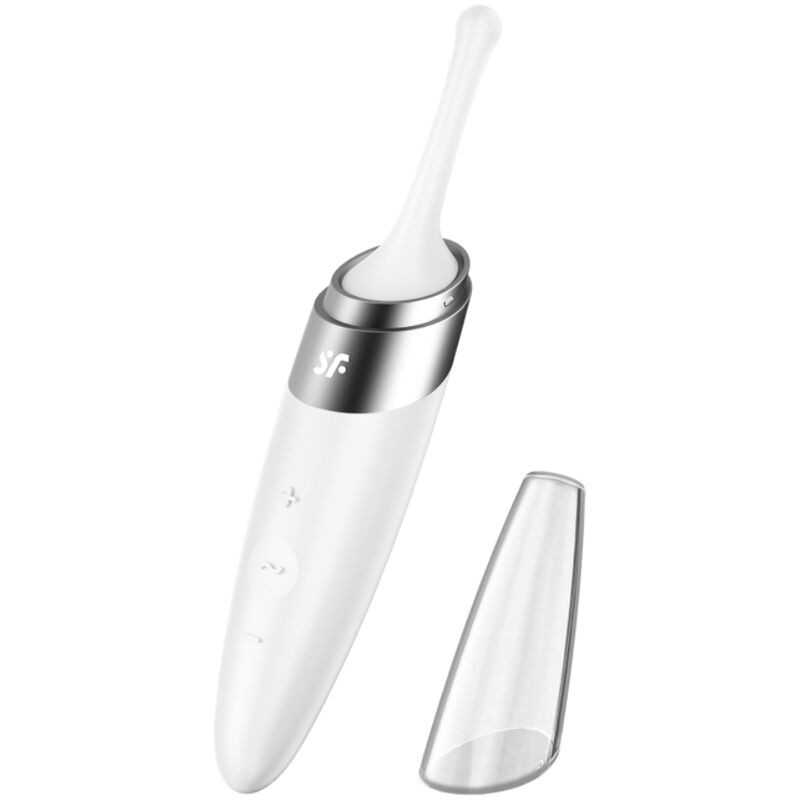 SATISFYER - ESTIMULADOR DE CLITÓRIS TWIRLING DELIGHT BRANCO SATISFYER - ESTIMULADOR DE CLITÓRIS TWIRLING DELIGHT BRANCO