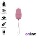 ONLINE - OVO VIBRANTE COM CONTROLE REMOTO ROSA