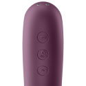 SATISFYER - DUAL KISS AIR PULSE VIBRATOR WINE RED