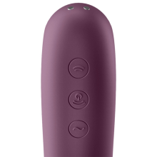 SATISFYER - DUAL KISS AIR PULSE VIBRATOR WEINROT