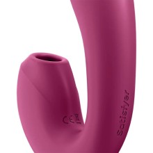 SATISFYER - APPLICATION SUNRAY STIMULATEUR ET VIBRATEUR ROUGE