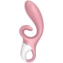 SATISFYER - APLICATIVO VIBRADOR HUG ME COELHO AZUL