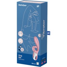 SATISFYER HUG ME RABBIT VIBRATOR APP - BLUE