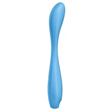 SATISFYER - APPLICATION MULTI VIBRATEUR G-SPOT FLEX 4+ BLEU