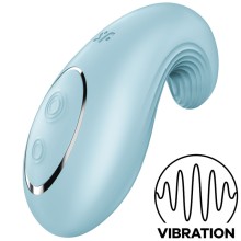 VIBRATEUR LAY-ON SATISFYER DIPPING DELIGHT - BLEU