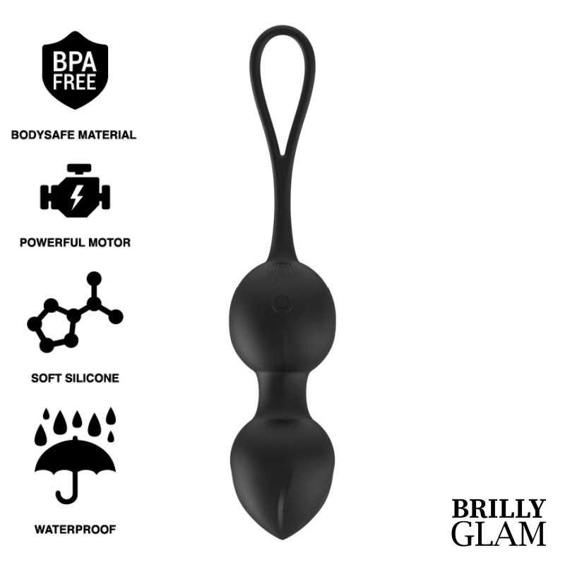 BRILLY GLAM - PERLES DE KEGEL VIBRANTES TÉLÉCOMMANDE BRILLY GLAM - PERLES DE KEGEL VIBRANTES TÉLÉCOMMANDE