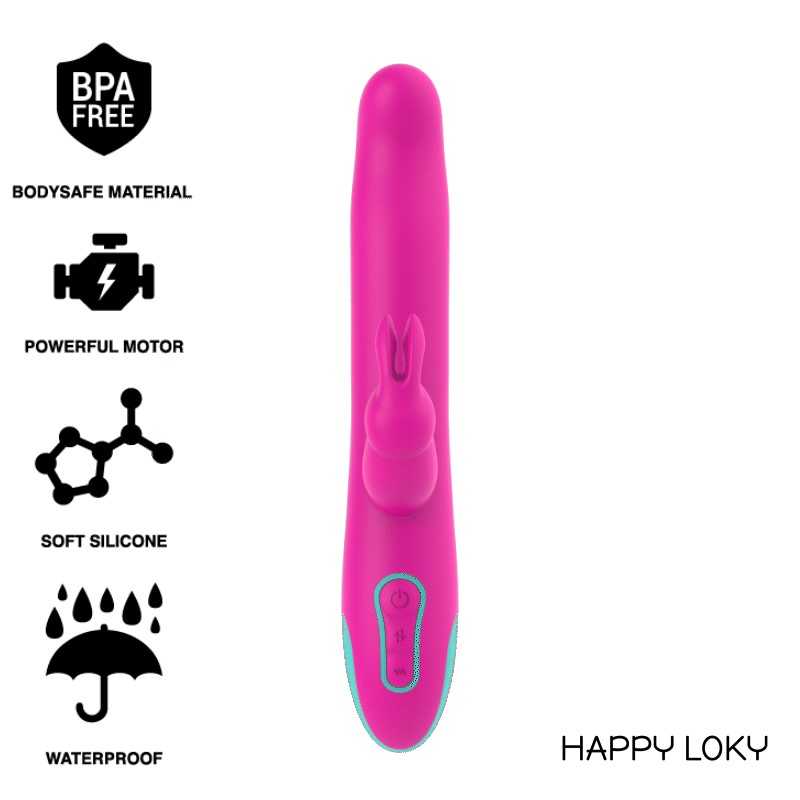 HAPPY LOKY - PLUTO COELHO VIBRADOR E ROTADOR RELÓGIO COM HAPPY LOKY - PLUTO COELHO VIBRADOR E ROTADOR RELÓGIO COM