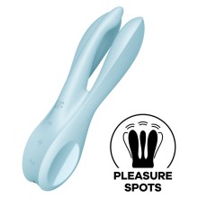 SATISFYER THREESOME 1 VIBRATOR - BLUE