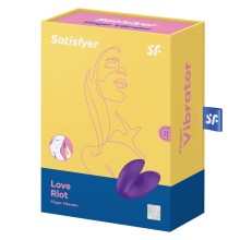 SATISFYER - VIBRADOR DE DEDO LOVE RIOT ROSA