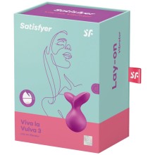 SATISFYER - VIBRADOR LAY-ON VIVA LA VULVA 3 VERDE