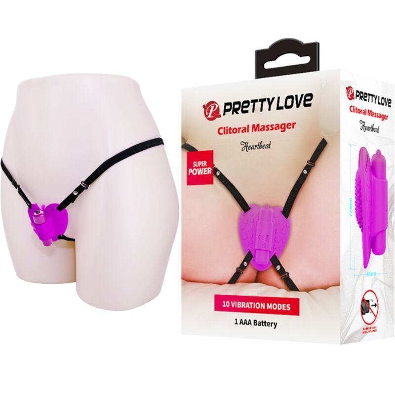 PRETTY LOVE - MASSEUR DE CLITORIS HEARTBEAT 10 MODES DE