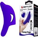 PRETTY LOVE - POTENTE STIMOLATORE DELLE DITA DELPHINI BLU SCURO