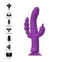 INTENSE - CASANOVA RABBIT SILICONE VIBRATOR TRIPLE MOTOR PURPLE