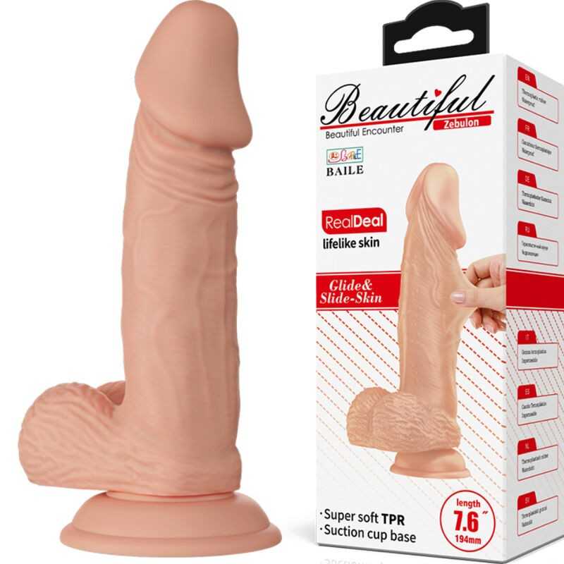 BAILE - PRETTY LOVE ENCONTRO ZEBULON DILDO REALÍSTICO FLEXÍVEL