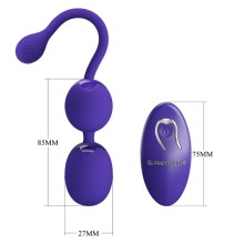 PRETTY LOVE - WILLIE YOUTH REMOTE CONTROL BALLS VIOLET VIBRATION