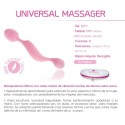 FEMINTIMATE - MASSAGADOR UNIVERSAL VIBRADOR DE SILICONE ROSA