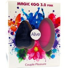 ALIVE - MAGIC EGG 3.0 OVO VIBRATÓRIO CONTROLE REMOTO ROSA