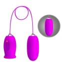 PRETTY LOVE - VIBRADOR RECARREGVEL DAISY DUAL EGG ROXO