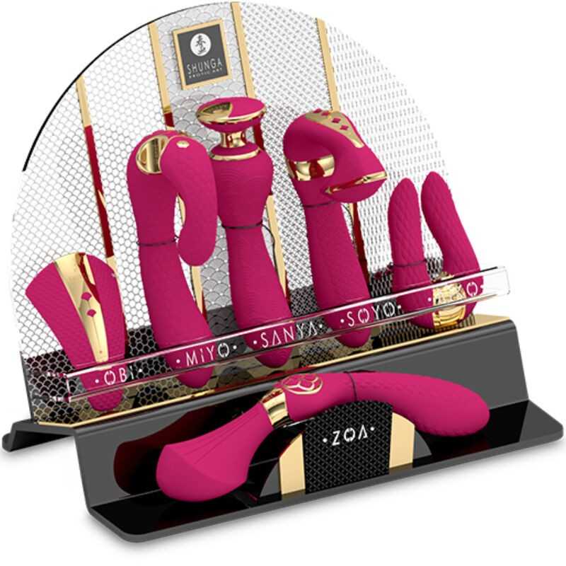 SHUNGA - PRÉSENTOIR 6 MASSEURS INTIMES FUCHSIA SHUNGA - PRÉSENTOIR 6 MASSEURS INTIMES FUCHSIA
