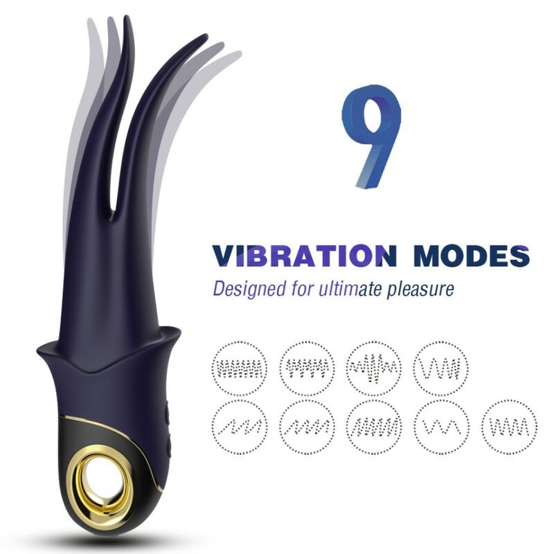 ARMONY - VIBRATORE OMBRA DOPPIA TESTA TEASING BLU