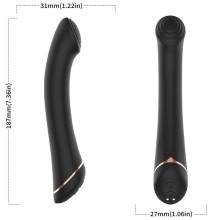 ARMONY - VIBRATOR FALT HEAD SILICONE BLACK