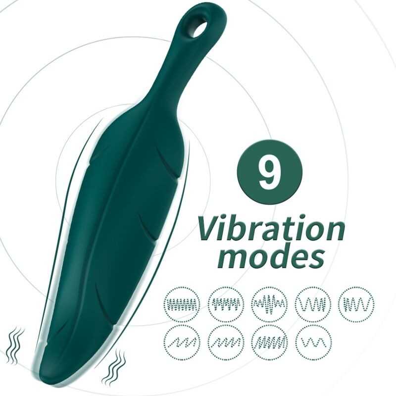 ARMONY - STIMOLATORE E VIBRATORE VERDE FOGLIA