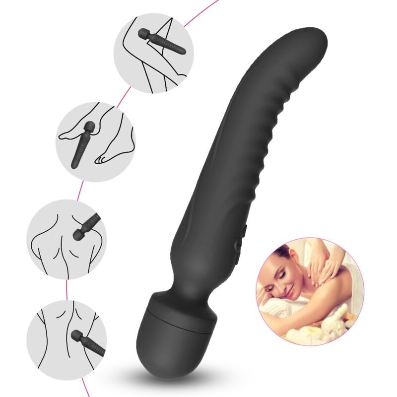 ARMONY - MISSION MASSAGER VIBRATEUR EFFET CHALEUR NOIR