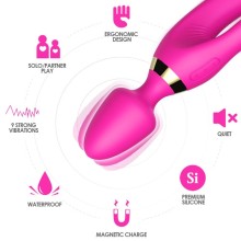 ARMONY - MASSEUR VIBRATEUR LAPIN FUCHSIA