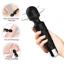 ARMONY - POSTMAN MASSAGER VIBRATOR SUPER FLEXIBLE HEAD BLACK