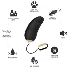 ARMONY - KITTY EGG VIBRATOR G-SPOT REMOTE CONTROL BLACK