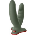 FUN FACTORY - RYDE DILDO DUPLO E MASSAGER PRETO