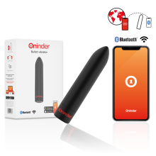 ONINDER - BERLIN VIBRATORE BULLET NERO 9 MODALITÀ 8,5 X 2 CM -