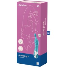 SATISFYER - VIBRATORE AMAZING 2 ASPOT TURCHESE