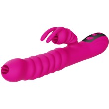 ARMONY - RABBIT DOUBLE TONGUE MULTIFUNCTION VIBRATOR FUCHSIA