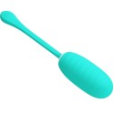 PRETTY LOVE - KIRK RECHARGEABLE VIBRATING EGG AQUA GREEN