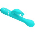 PRETTY LOVE - VIBRADOR COELHO DEJON 3 EM 1 MULTIFUNO AQUA VERDE