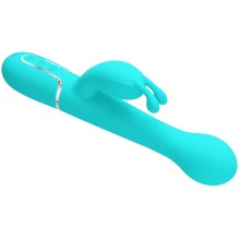 PRETTY LOVE - DEJON RABBIT VIBRATOR 3 IN 1 MULTIFUNCTION AQUA