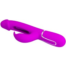 PRETTY LOVE - VIBRATEUR DEJON RABBIT 3 EN 1 MULTIFONCTION FUCSIA