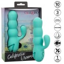 CALEXOTICS - DEL MAR DIVA VIBRATOR RABBIR AQUA GREEN BY