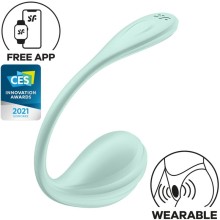 SATISFYER - STIMOLATORE PUNTO G PETALE LISCIO VERDE ACQUA APP