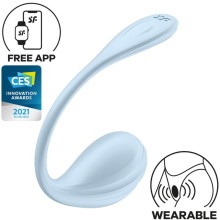 SATISFYER - STIMOLATORE PUNTO G PETALE LISCIO SKY BLUE APP