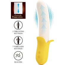 PRETTY LOVE - BANANA GEEK SUPER POWER 7 VIBRATIONS UPDOWN SILICONE NOIR