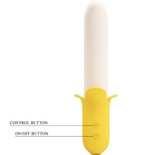 PRETTY LOVE - BANANA GEEK SUPER POWER 7 VIBRATIONS UPDOWN SILICONE NOIR