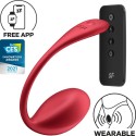 SATISFYER - SHINY PETAL G POINT REMOTE CONTROL STIMULATOR RED