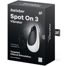 SATISFYER - SPOT ON 3 ESTIMULADOR CLITÓRICO PRETO