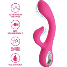 PRETTY LOVE - FRITZ RABBIT VIBRADOR 12 VIBRAÇÕES ROSA