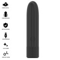 BLACK SILVER - GERI USB RECHARGEABLE VIBRATING BULLET 8