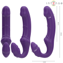 INTENSE - JILL VIBRADOR DUPLO 20 CM ROXO CONTROLE REMOTO